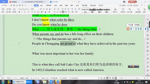 高中课文里的的what好烦人【what在名词性从句里的常见用法】