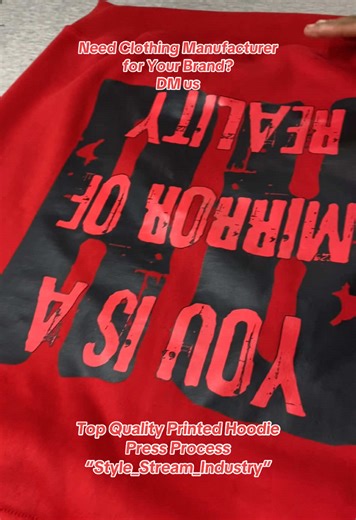 TOP QUALITY PRINTED HOODIE PRESS PROCESS GOING ON “Style_Stream_Industry” .. .. We are custom clothing manufacturing company providing you all kinds of custom clothing products according to your requirements and demands in reasonable price and with fastest turnaround time .. OFFERS😍 Free custom packing on 50 pieces order Free custom neck label Free custom hang tags Free sample for next drop with bulk order Making 1 piece for approvel before bulk order production Live video call during productio