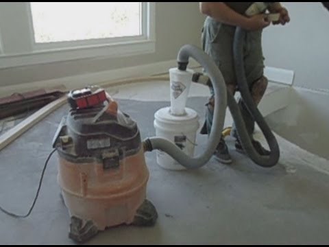 How to Set Up Concrete Floor Grinding Tools: Vacuum, Dust Cyclone, Grinder. DIY Mryoucandoityourself