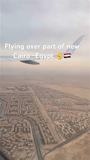 Flying over part of the new Cairo Egypt onboard of ITA Airways