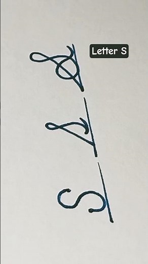How to write" Letter S " in 3 ways 🤔