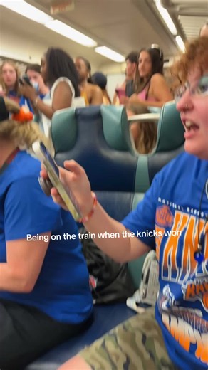 Being on the train when the Knicks won — fan reaction at MSG