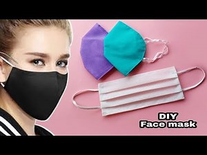 How to make 2 Easy Face Masks / Face mask making From Cloth Bag/ How To Make Mask At Home