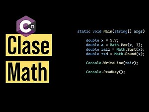 Operaciones Matemáticas con la Clase Math en C# 🧮