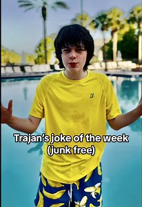 Trajan’s junk free joke of the week! Welcome to summertime clean comedy! What’s your junk free summer joke? #cleancomedy #dadjokes #joke