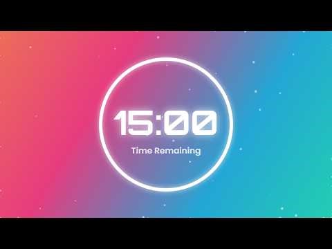 🕒15 Minute Countdown Timer ⏱️ | Time's Ticking! Hurry Up! ⏳Timer Galaxy