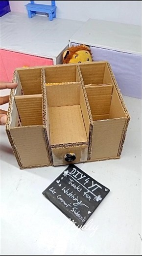 Diy Stationery Organizer by cardboard #diy #craft #handmade