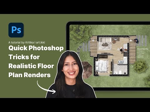Quick Photoshop Tricks for Realistic Architectural Floor Plan Render for Architects & Designers