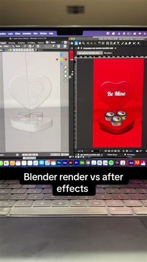 Blender vs after effects #blender #blenderanimation #blendercommunity #aftereffects #aftereffectsedit