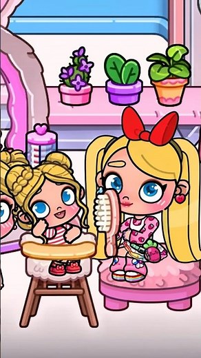 😍 MY SISTERS GAVE ME THE CUTEST HAIRSTYLE! ✨#avatarworld #nina PAZU