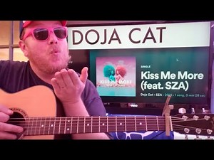 How To Play Kiss Me More Guitar Doja Cat SZA // easy guitar tutorial beginner lesson easy chords