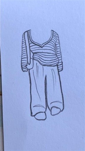 how to draw Outfits 👜👖 #drawing #art #shorts #ytshorts #digitalart #procreate