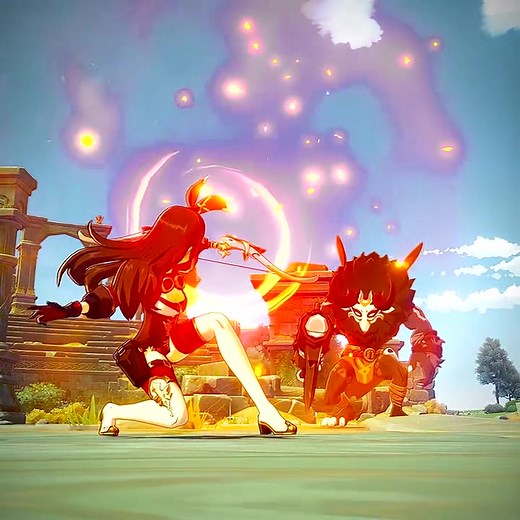 Amber in Genshin Impact: Burst Animations and More