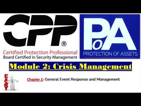Module 2 - Chapter 2/6 : General Event Response & Crisis Teams