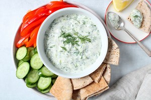 Vegan Tzatziki (Easy Cucumber Yogurt Sauce) - Plant Based Jess