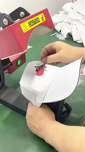 Baseball Cap Hot Stamping🧢🥰💕 #outfit #design #sewing #hat #factory #fashion