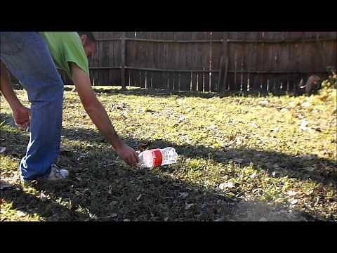 How to explode a soda bottle with alluminum foil and toilet bowl cleaner!
