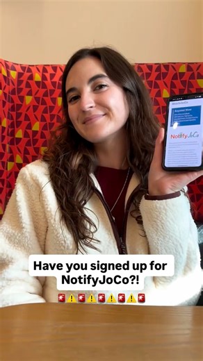 1.7K views | Have you signed up for NotifyJoCo?! It is a FREE mass notification system designed to keep Johnson County, Kansas residents and businesses informed of emergencies and certain non-emergency events. Customize your alert preferences and receive time-sensitive messages directly from the county, city or participating public utilities. Sign up today or update your information ➡️ NotifyJoCo.org | Johnson County, KS Government | Facebook
