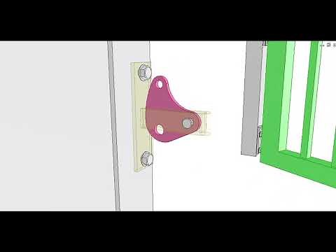 Self-locking gate latch 1