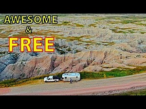 😍 FREE "DISPERSED" RV CAMPING (BOONDOCKING) in South Dakota Badlands