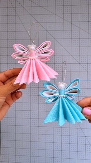 Diy adornos Navideños fáciles de hacer👼ángel de foami #adornos #manualidades #decoracion #navidad | Divas Creativas