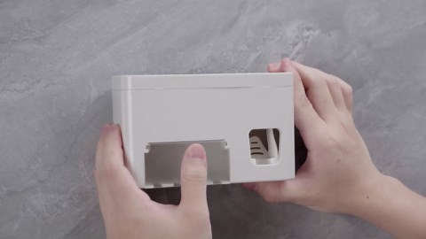 LUEXBOX Self Adhesive Toothbrush Holders Wall Mounted, Multifunction Toothpaste Stand with Covers, Automatic Toothpaste Dispenser for Bathroom, Toothbrush Hanger Rack for Dorm, Cabinet