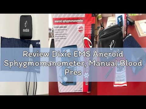 Review Dixie EMS Aneroid Sphygmomanometer, Manual Blood Pressure Monitor with Cuff, Carrying Case an