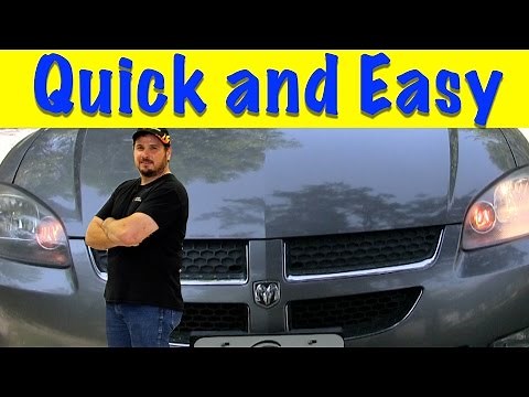 How To Replace Headlight Bulb 2004 Dodge Stratus Quick and Easy