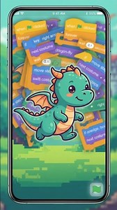 Code a Moving Dragon in Scratch! 🚀🎮 #shorts #games #kidscoding #gaming #scratchtutorial #codeblocks