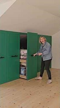 *GENIUS* Slanted Ceiling Storage Solution! | DIY DANIE