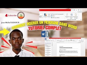 COMMENT INSÉRER UN FILIGRANE DANS WORD
