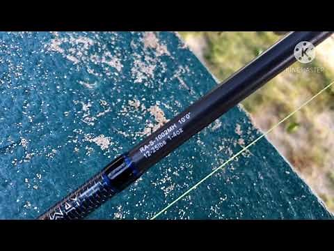 test run of the new okuma rockaway 10fter surf casting rod. no takers!