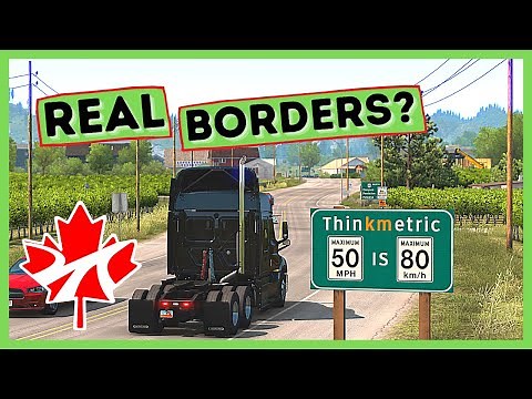 ATS | ProMods CANADA | Border | Gameplay | American Truck Simulator | Canada Map
