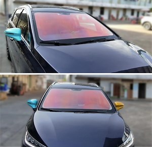 [Hot Item] Nano Ceramic Window Tint 60% 70% 81% 87% Vlt Colored Purple Blue/Red Chameleon Windshield Tint Film