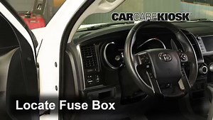 Interior Fuse Box Location: 2020 Toyota Sequoia TRD Sport 5.7L V8