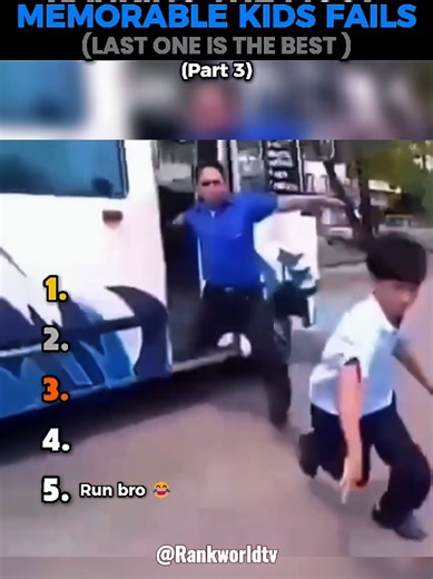 Ranking the Most Memorable Kids Fails (part 3) #ranking #top5 #kids #fail #funny