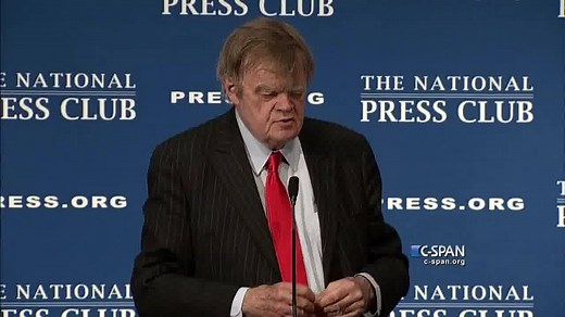 Garrison Keillor, host of A Prairie Home Companion, leads the The National Press Club in song and answers a question about his socks. Watch the complete video here: http://cs.pn/1Q17JVI | C-SPAN