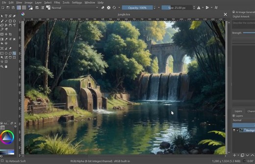 Generative AI for Krita 自定义AI绘制 Krita AI