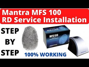 Mantra MFS 100 RD Service Installation Windows 7 / 10 / 11 Mantra Fingerprint Scanner Install in PC