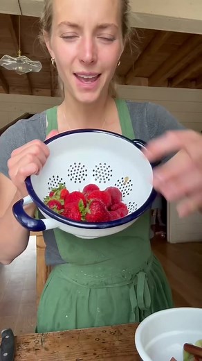 Strawberry Rhubarb Pudding Recipe with Cardamom