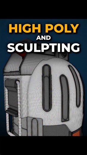OnMars3D on Instagram: "How AAA Studios Get High Detail in Real-Time High to low poly workflows are the standard in game art. Take your high poly model — millions of triangles, detailed with Sub-D, sculpting, or even CAD — and bake all that detail into a texture map for a low poly model with only thousands of triangles. It’s how game studios get AAA detail with real-time performance. 📺 Full breakdown on my YouTube 📚 Learn 3D fundamentals at onmars3d.com #3dmodeling #3dart #cgi #gamedev #vfx #g