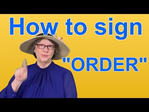How To Sign ORDER — ASL Word Of The Day — Word 174