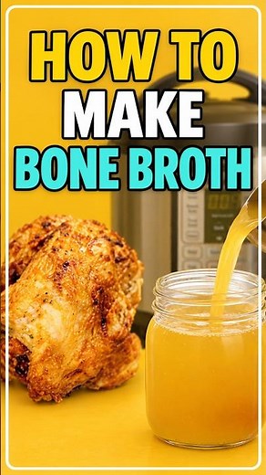 Make Bone Broth From A Chicken Carcass #instantpotrecipes #bonebroth #zerowasterecipe