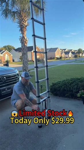 Need a ladder that adapts to any task? Our extendable telescoping ladder is compact, portable, and strong — perfect for home, work, and adventures! 🏡💪 ✔️ Adjustable height for every need ✔️ Lightweight & easy to carry ✔️ Durable & safe design Climb higher and work smarter — get yours today and make every project easier! 🔝🛠️ ⚡Flash Sale-Today Only $29.99⚡ 🎁 Don’t wait-Order yours today! | Holly Green