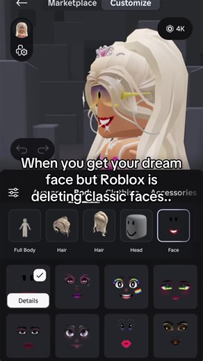Adiós a las caras clásicas de Roblox Barbie