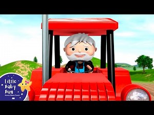 Tractor Song | Vehicle Song for Kids | Nursery Rhymes & Kids Songs | Learn with Little Baby Bum