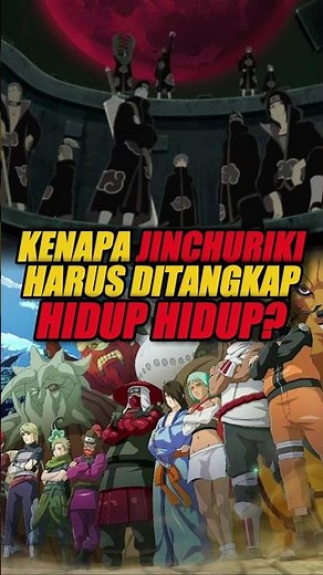 WHY AKATSUKI CAPTURES JINCHUURIKI ALIVE #animeshorts #akatsuki #jinchuuriki #kyubi