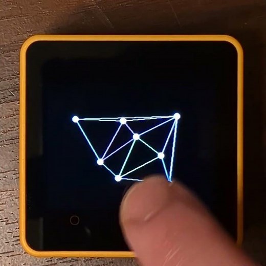 Interactive Delaunay diagram renderer for M5Stack Core 2