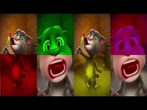 Talking Tom Cat VS Talking Tom Cat 2 Colors Funny Movement - Mobile Gameplay 18