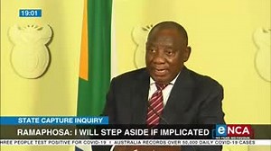 100K views · 1.1K reactions | President Cyril Ramaphosa says he will step aside if he's implicated in the State Capture inquiry report. He was speaking after receiving the first of three parts of the report, from commission chair Raymond Zondo. #DStv403 #eNCA | eNCAnews | Facebook